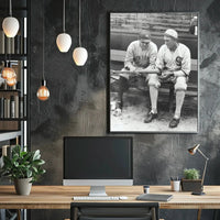 Classic Baseball Legends in Nostalgic Sports Poster PosterGoat