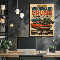 Classic Car Cruise Event Retro Cultural Heritage Poster PosterGoat