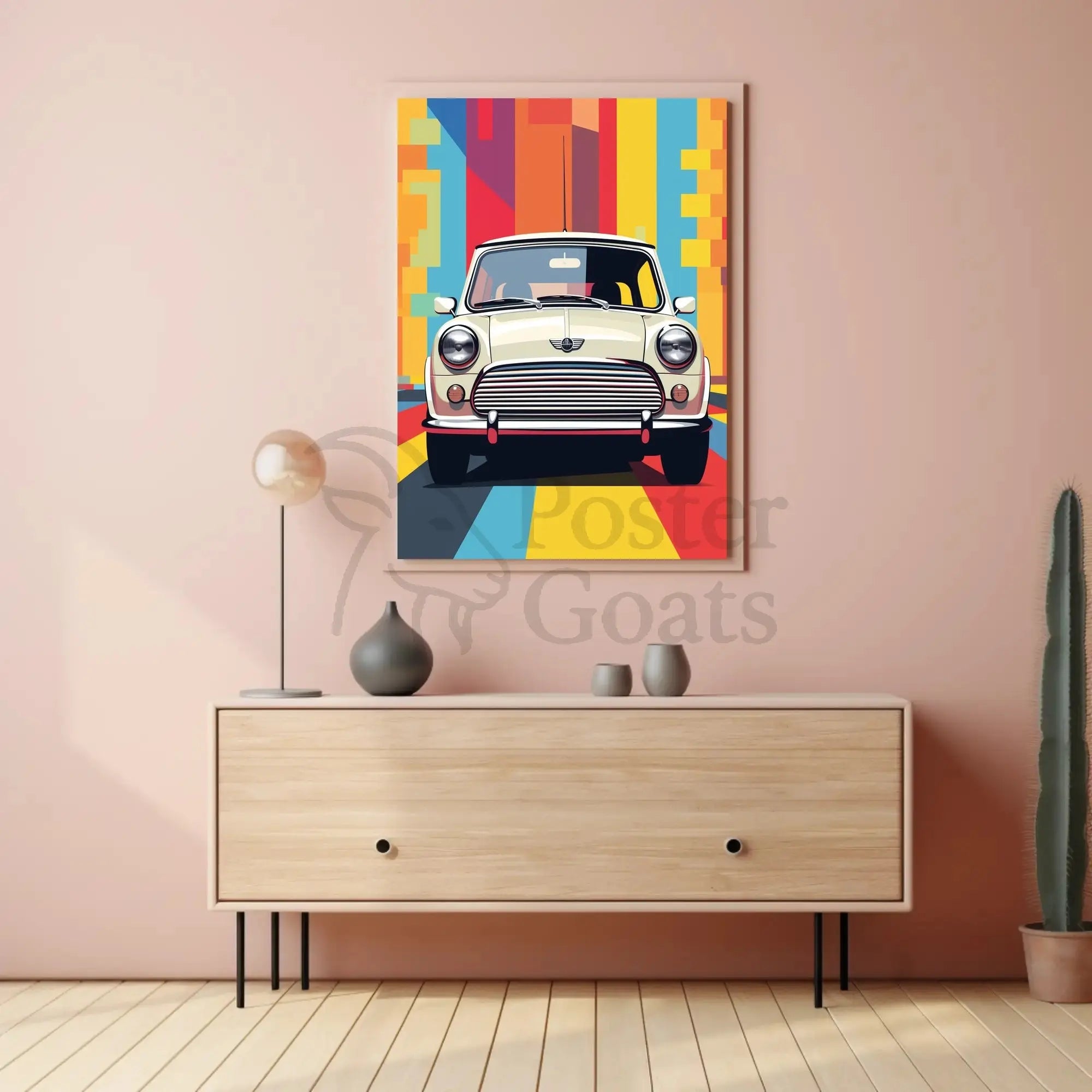 Classic Car Retro Art Print Pop Culture Poster PosterGoat