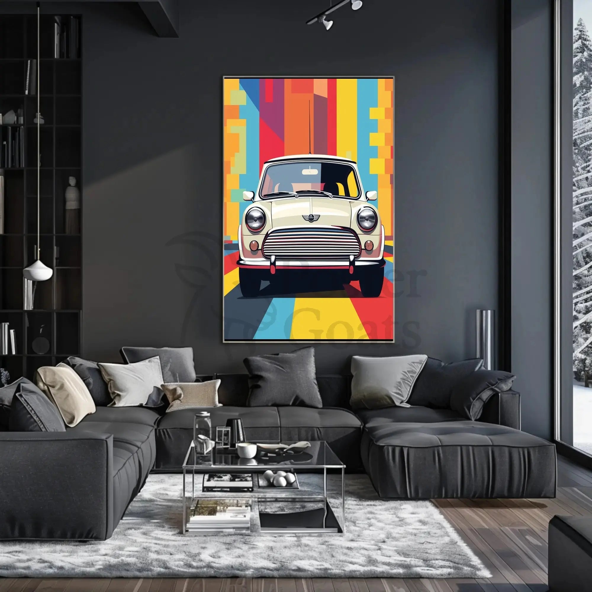 Classic Car Retro Art Print Pop Culture Poster PosterGoat