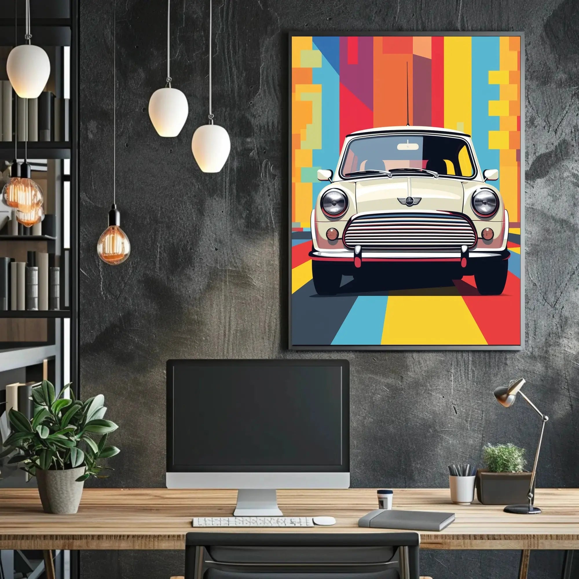 Classic Car Retro Art Print Pop Culture Poster PosterGoat
