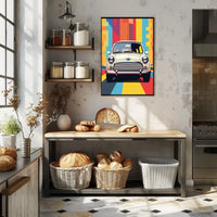 Classic Car Retro Art Print Pop Culture Poster PosterGoat