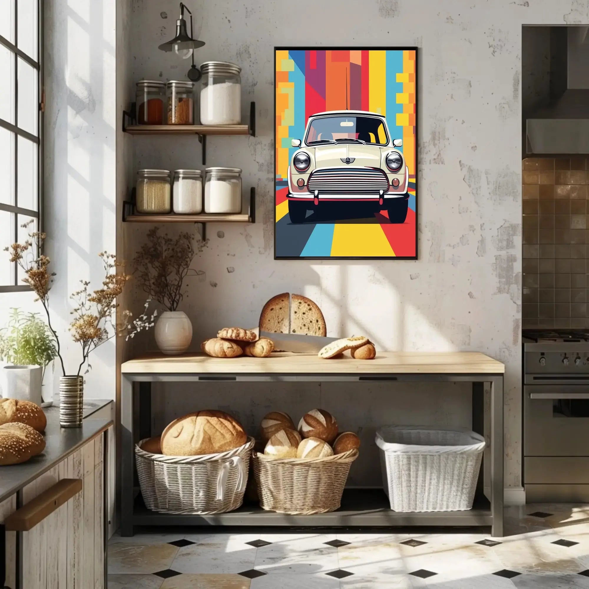 Classic Car Retro Art Print Pop Culture Poster PosterGoat