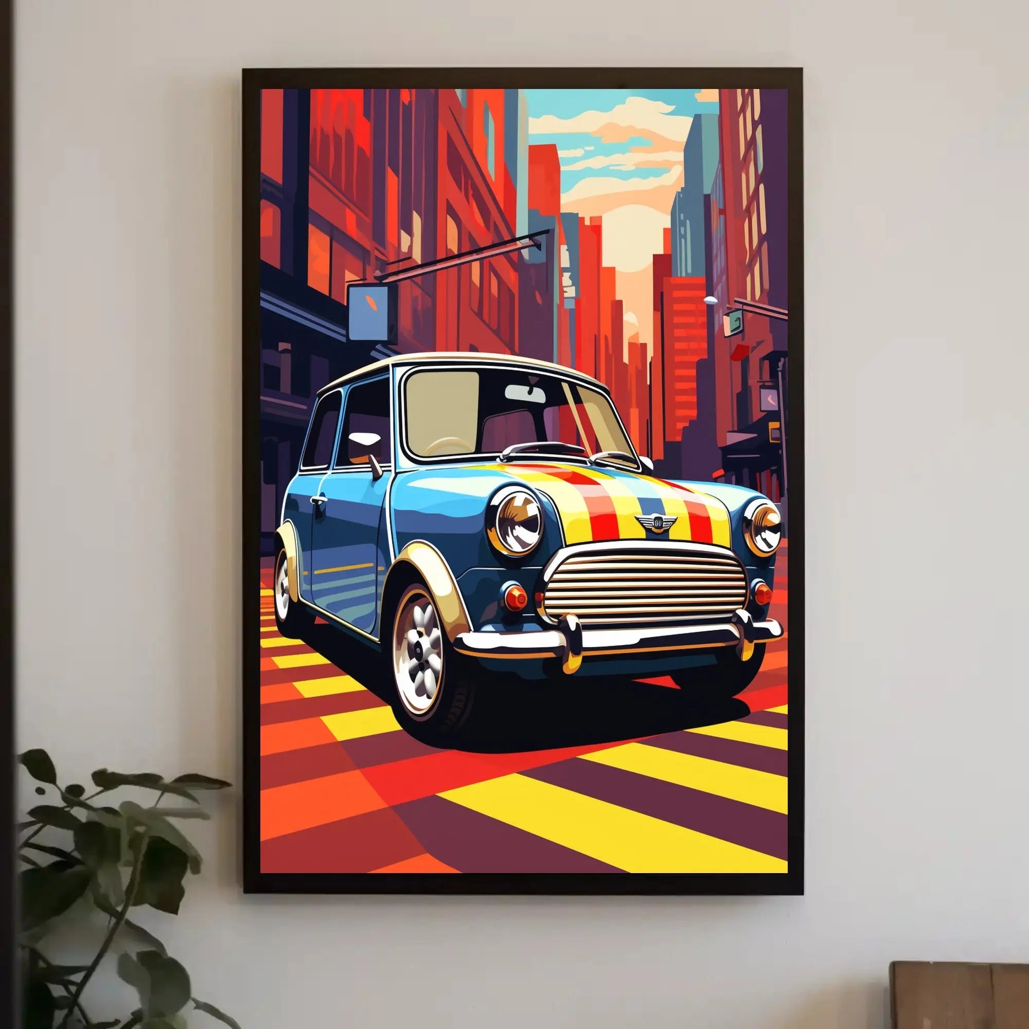 Classic Car Vibrance Pop Culture Poster PosterGoat