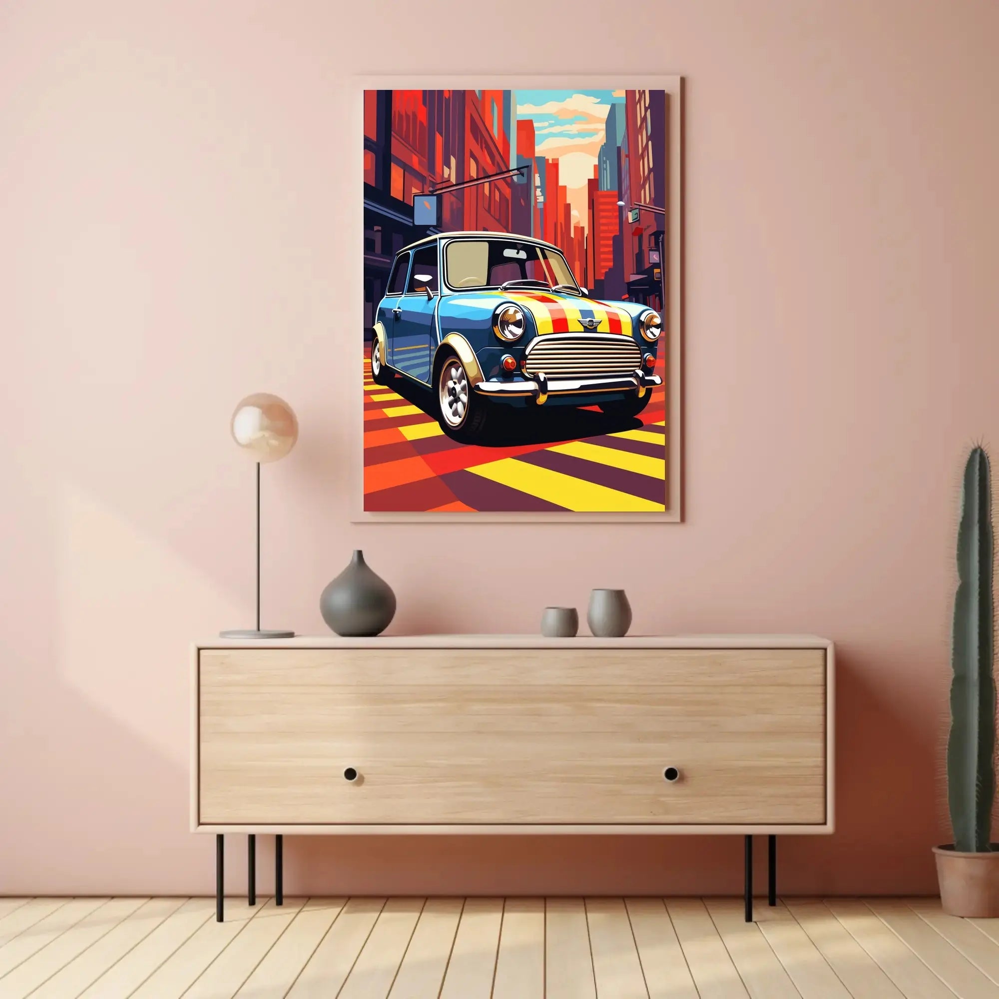 Classic Car Vibrance Pop Culture Poster PosterGoat