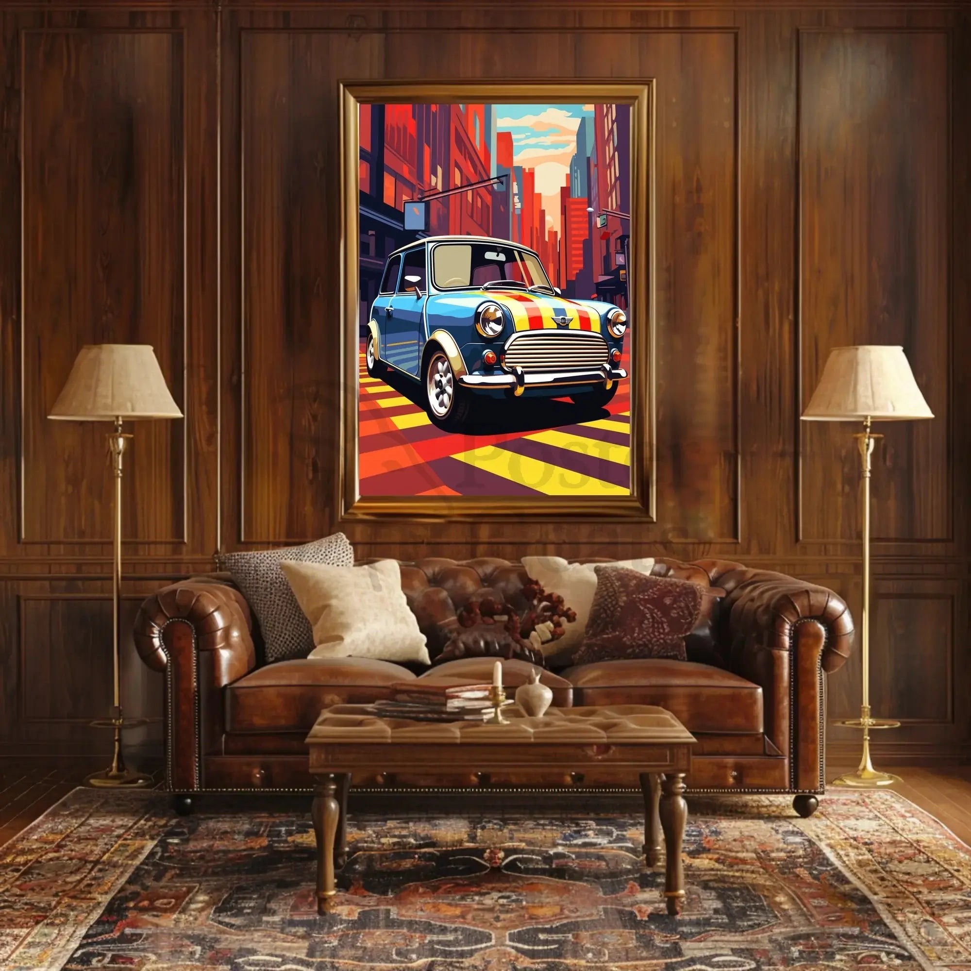 Classic Car Vibrance Pop Culture Poster PosterGoat
