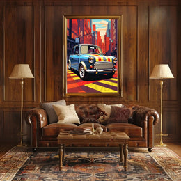 Classic Car Vibrance Pop Culture Poster PosterGoat