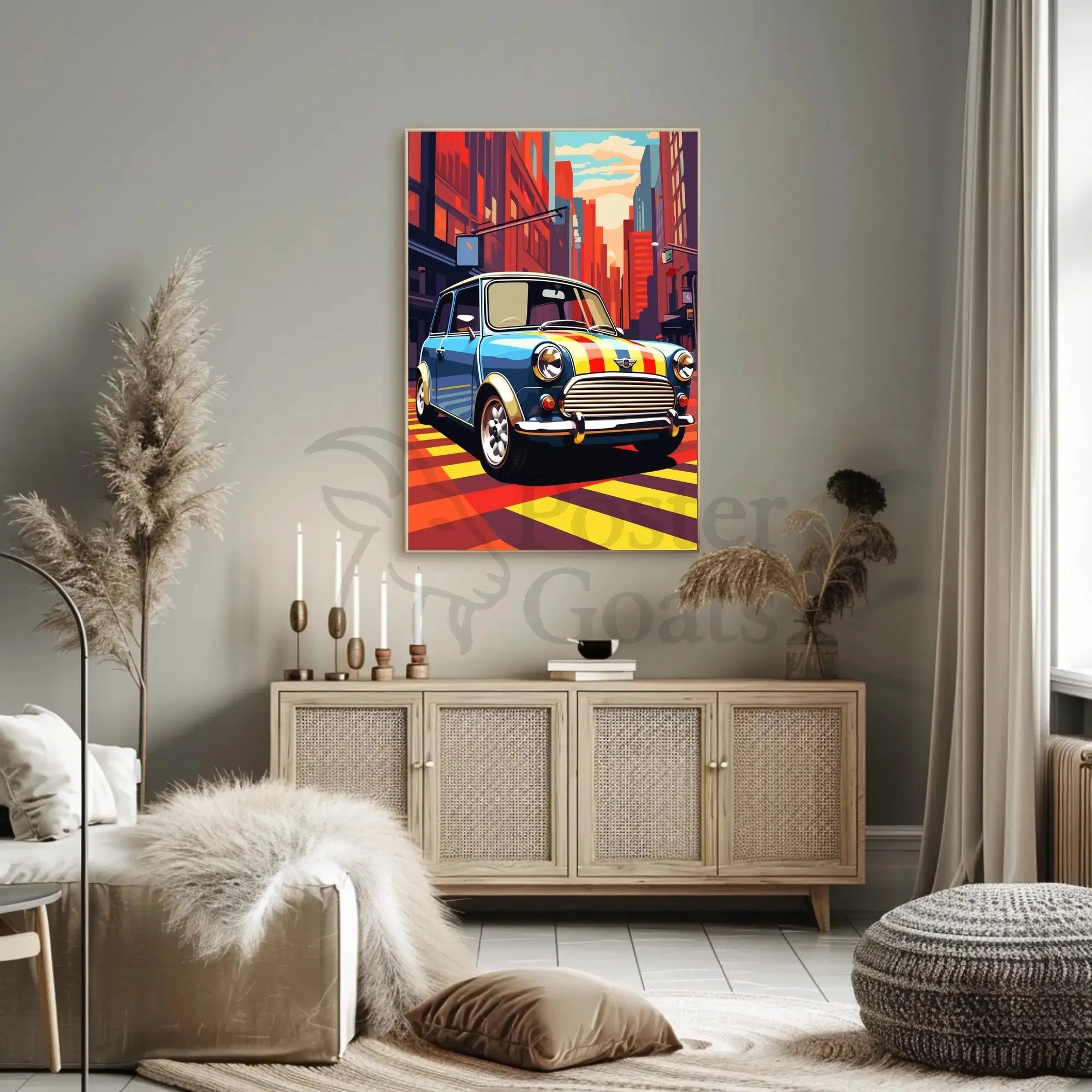 Classic Car Vibrance Pop Culture Poster PosterGoat