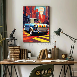 Classic Car Vibrance Pop Culture Poster PosterGoat