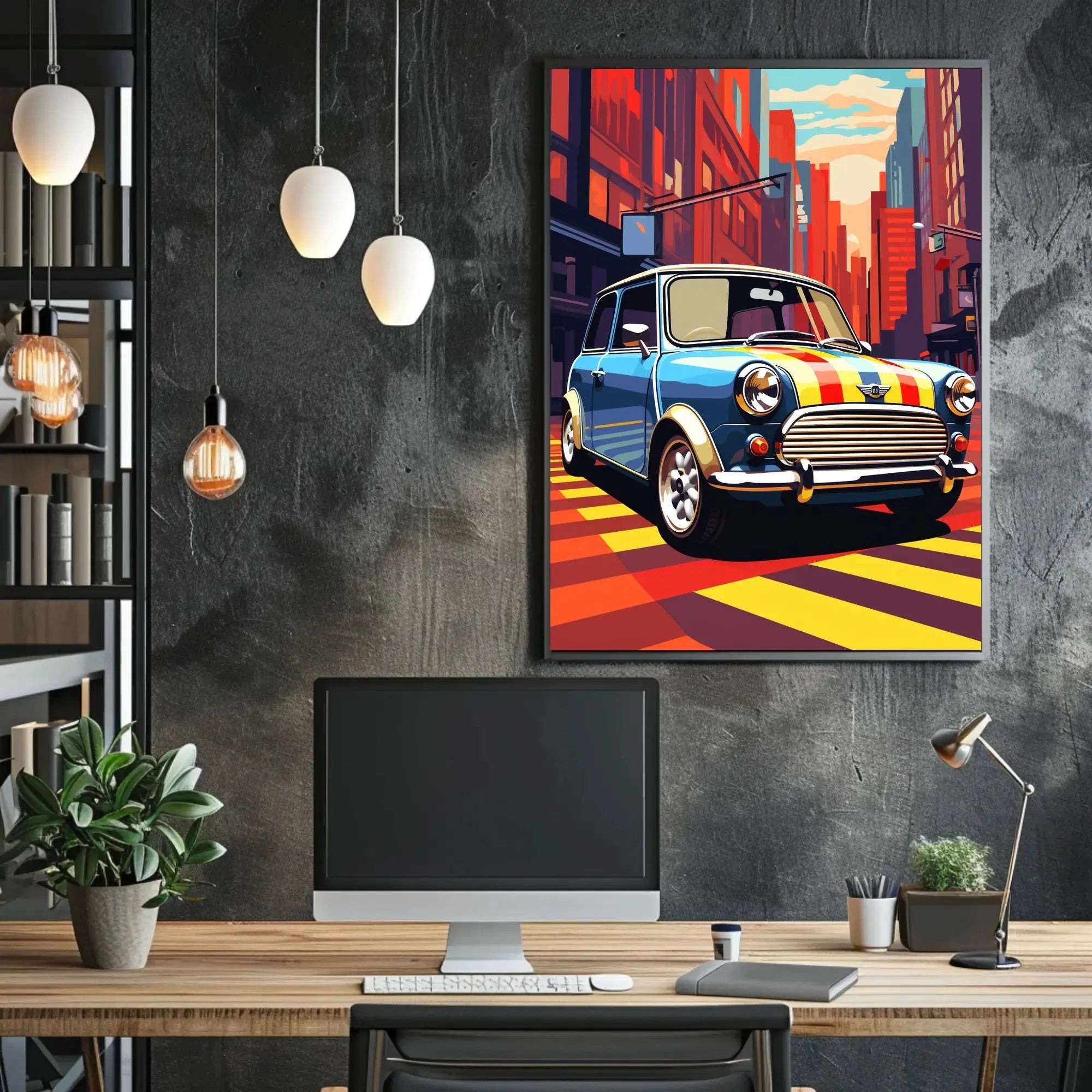 Classic Car Vibrance Pop Culture Poster PosterGoat