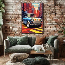 Classic Car Vibrance Pop Culture Poster PosterGoat