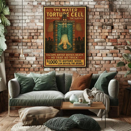 Classic Escape Artist Magic Show Poster - Cultural or Heritage Poster PosterGoat
