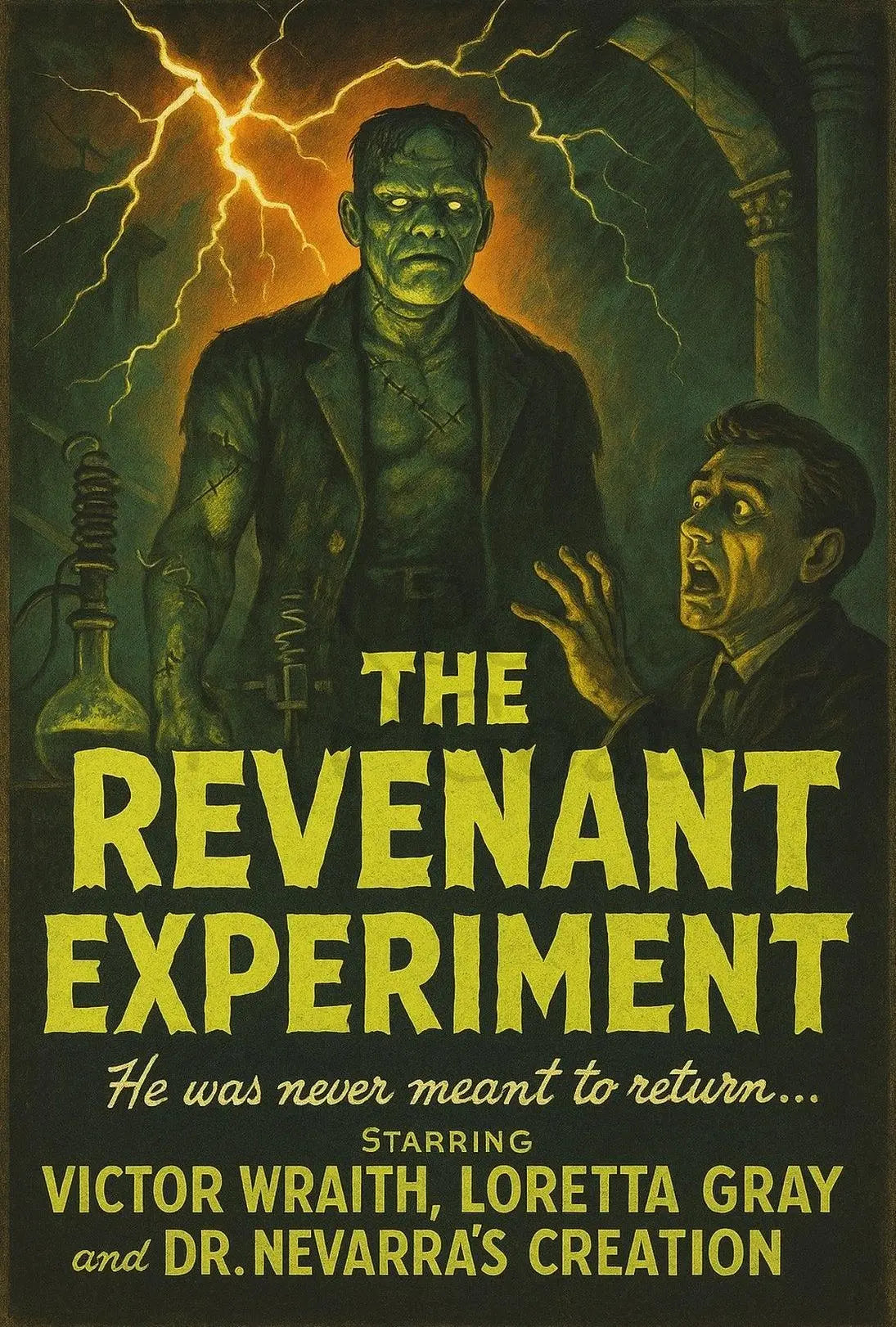 Classic Gothic Horror Reanimated Monster Pop Culture Poster PosterGoat