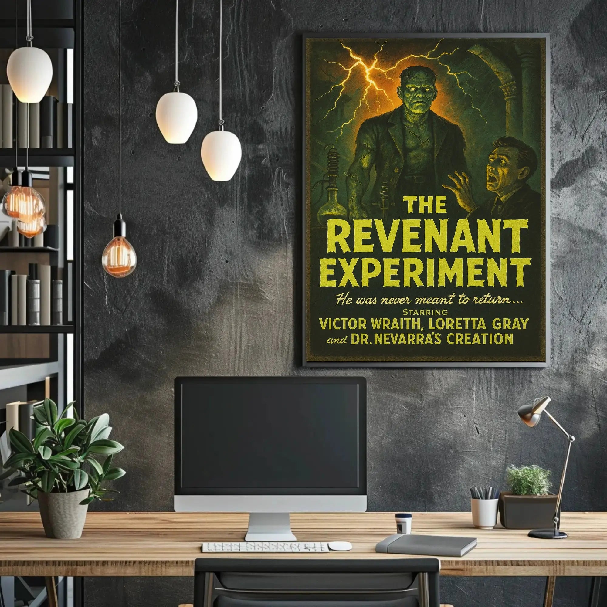 Classic Gothic Horror Reanimated Monster Pop Culture Poster PosterGoat