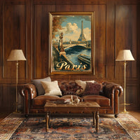 Classic Parisian Elegance View Travel Poster PosterGoat