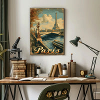 Classic Parisian Elegance View Travel Poster PosterGoat