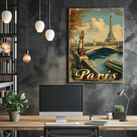 Classic Parisian Elegance View Travel Poster PosterGoat