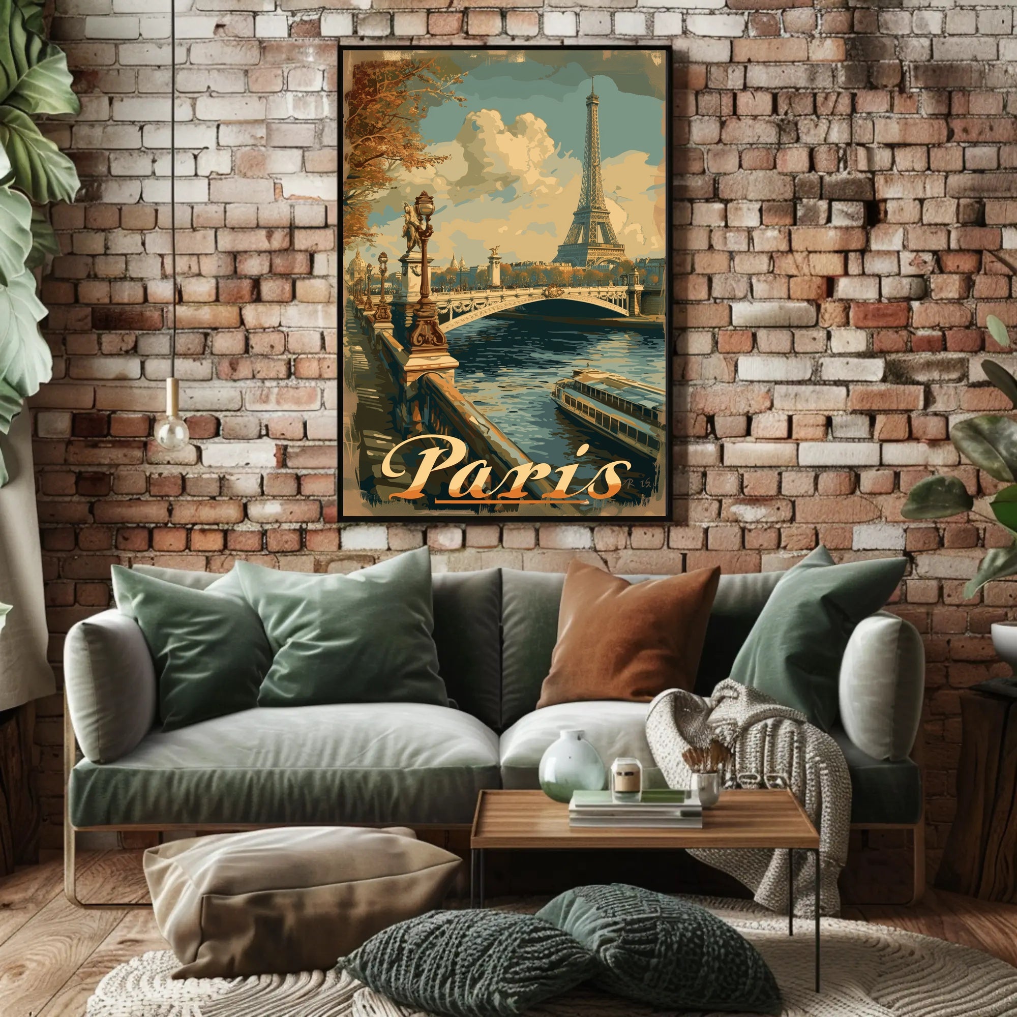 Classic Parisian Elegance View Travel Poster PosterGoat