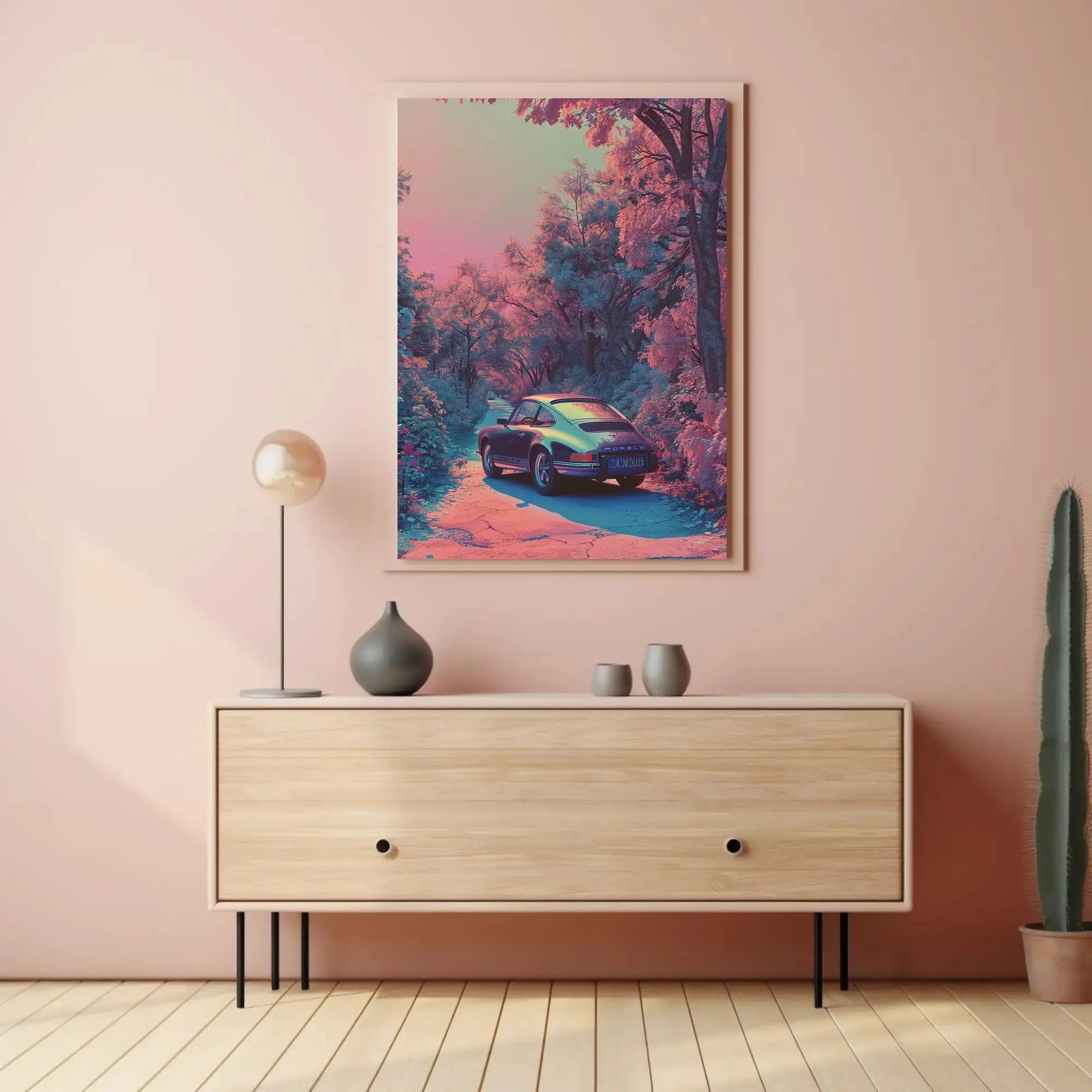 Classic Porsche Scenic Dreamscape Poster PosterGoat