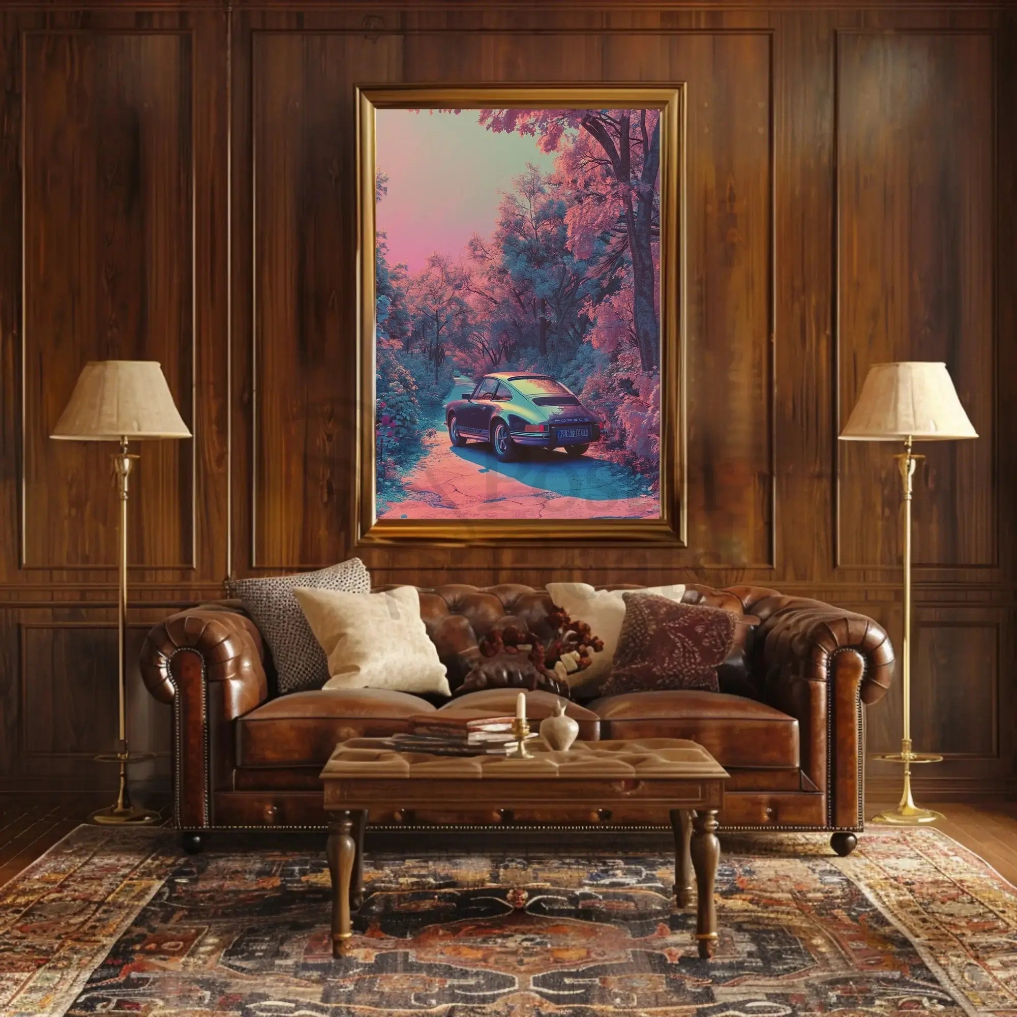Classic Porsche Scenic Dreamscape Poster PosterGoat