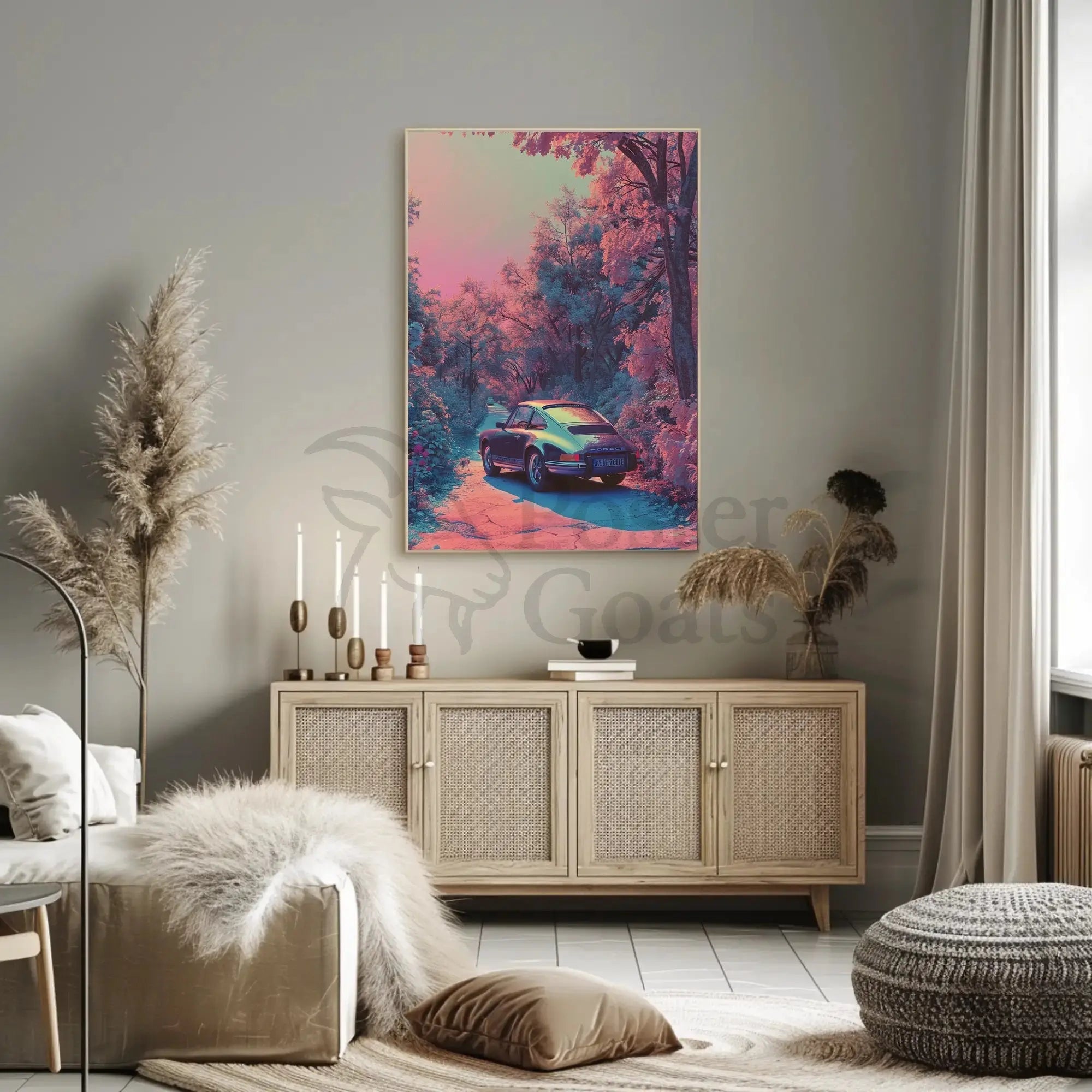 Classic Porsche Scenic Dreamscape Poster PosterGoat