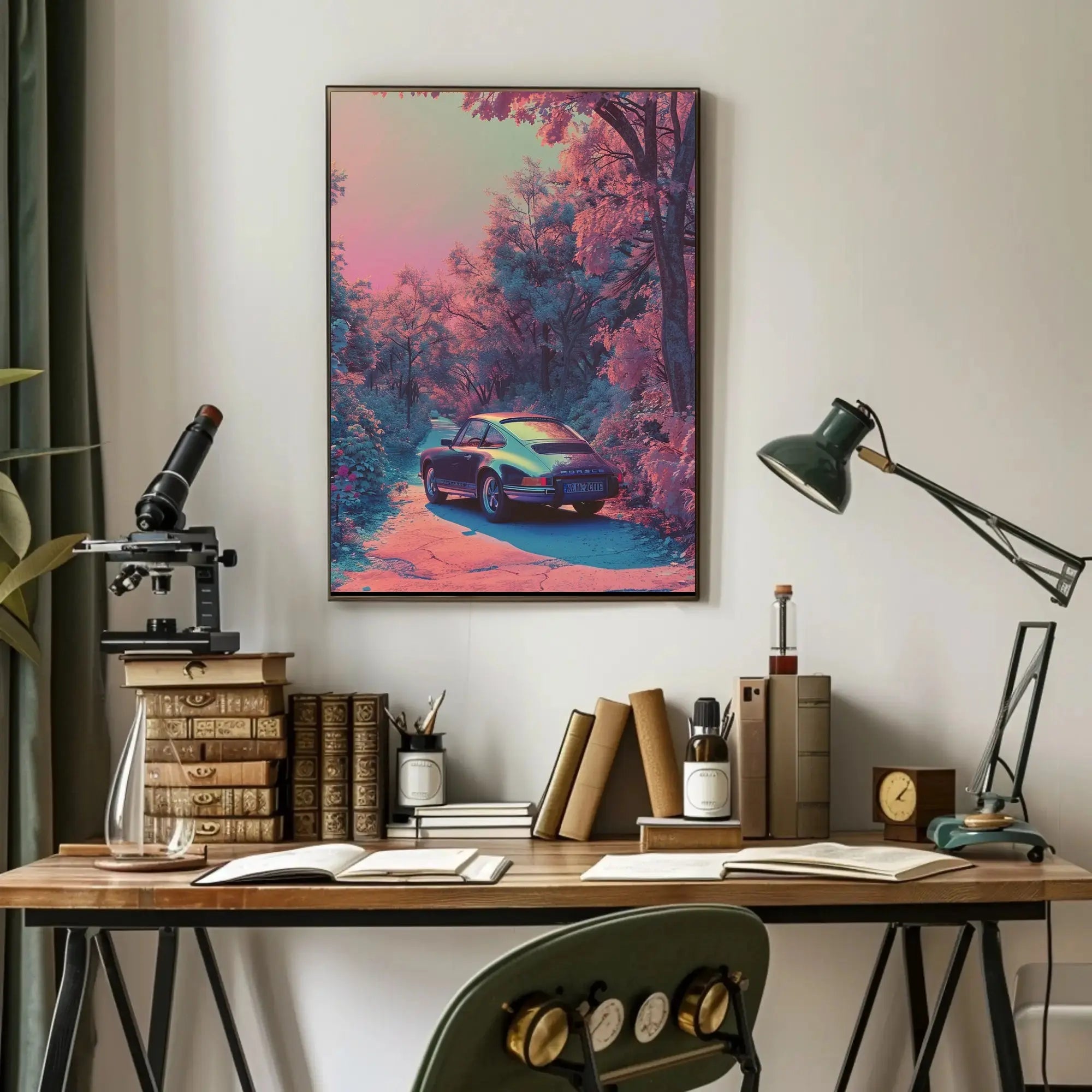 Classic Porsche Scenic Dreamscape Poster PosterGoat