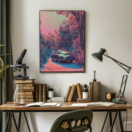 Classic Porsche Scenic Dreamscape Poster PosterGoat