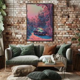 Classic Porsche Scenic Dreamscape Poster PosterGoat