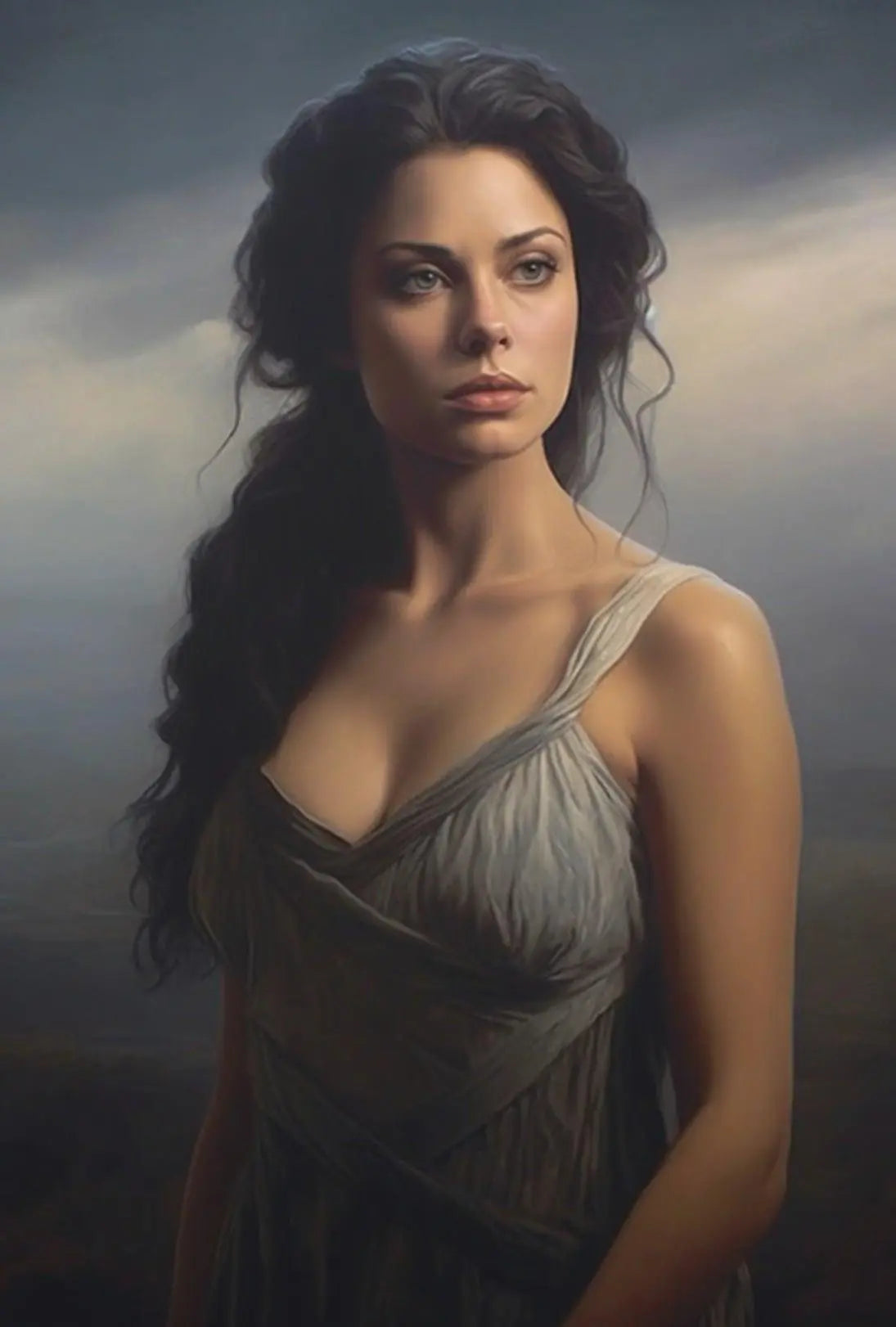 Classical Woman in Serenity Artistic Poster PosterGoat