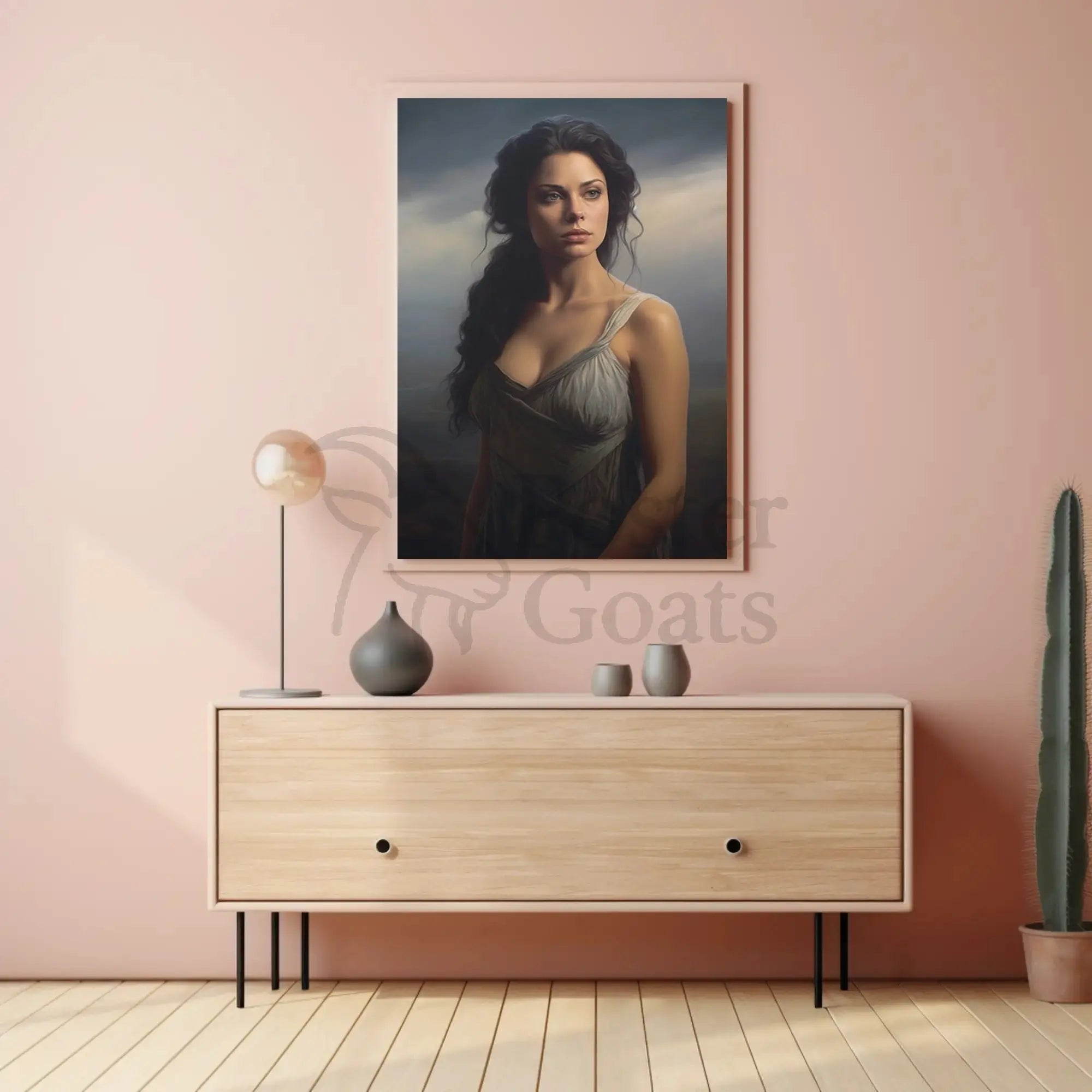 Classical Woman in Serenity Artistic Poster PosterGoat