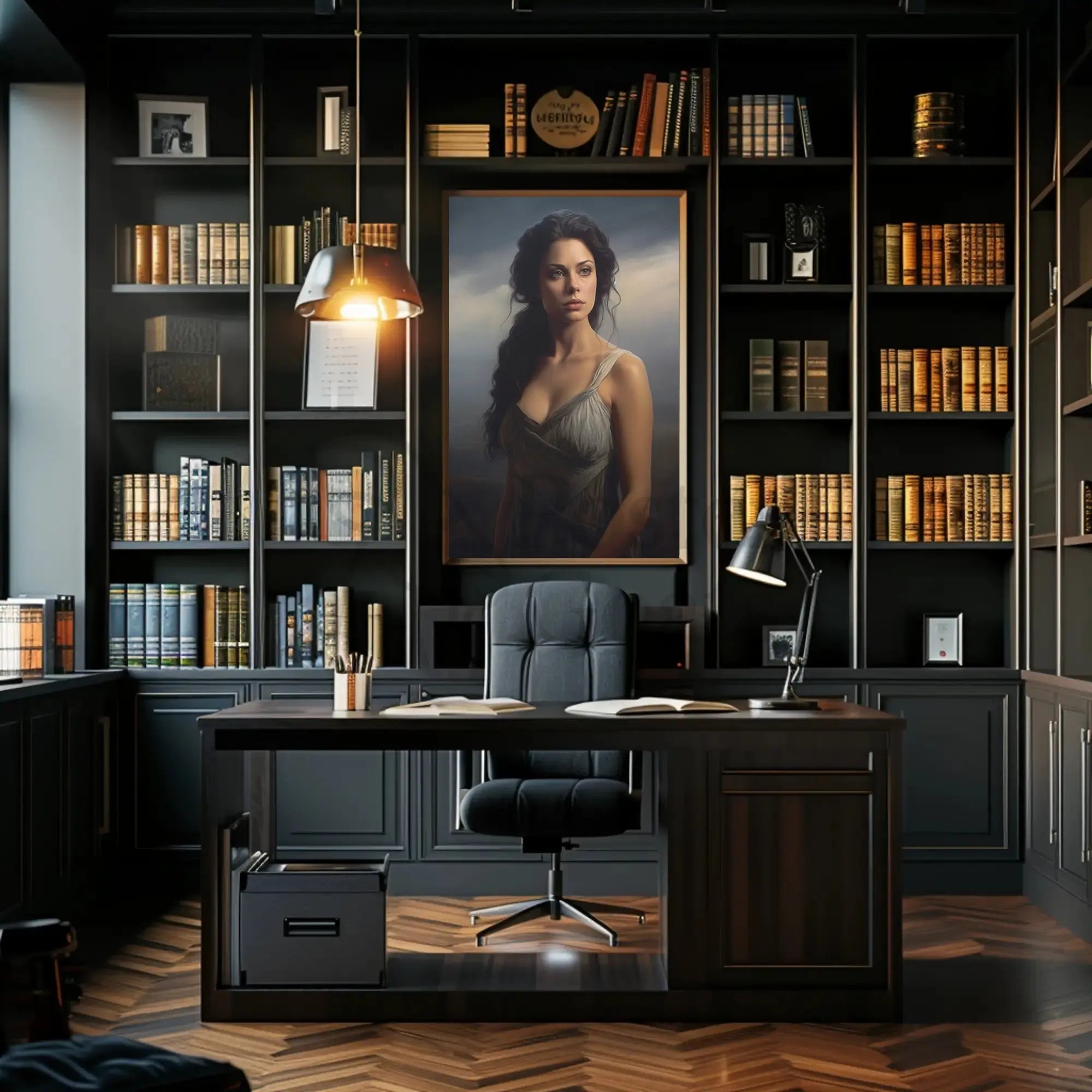 Classical Woman in Serenity Artistic Poster PosterGoat