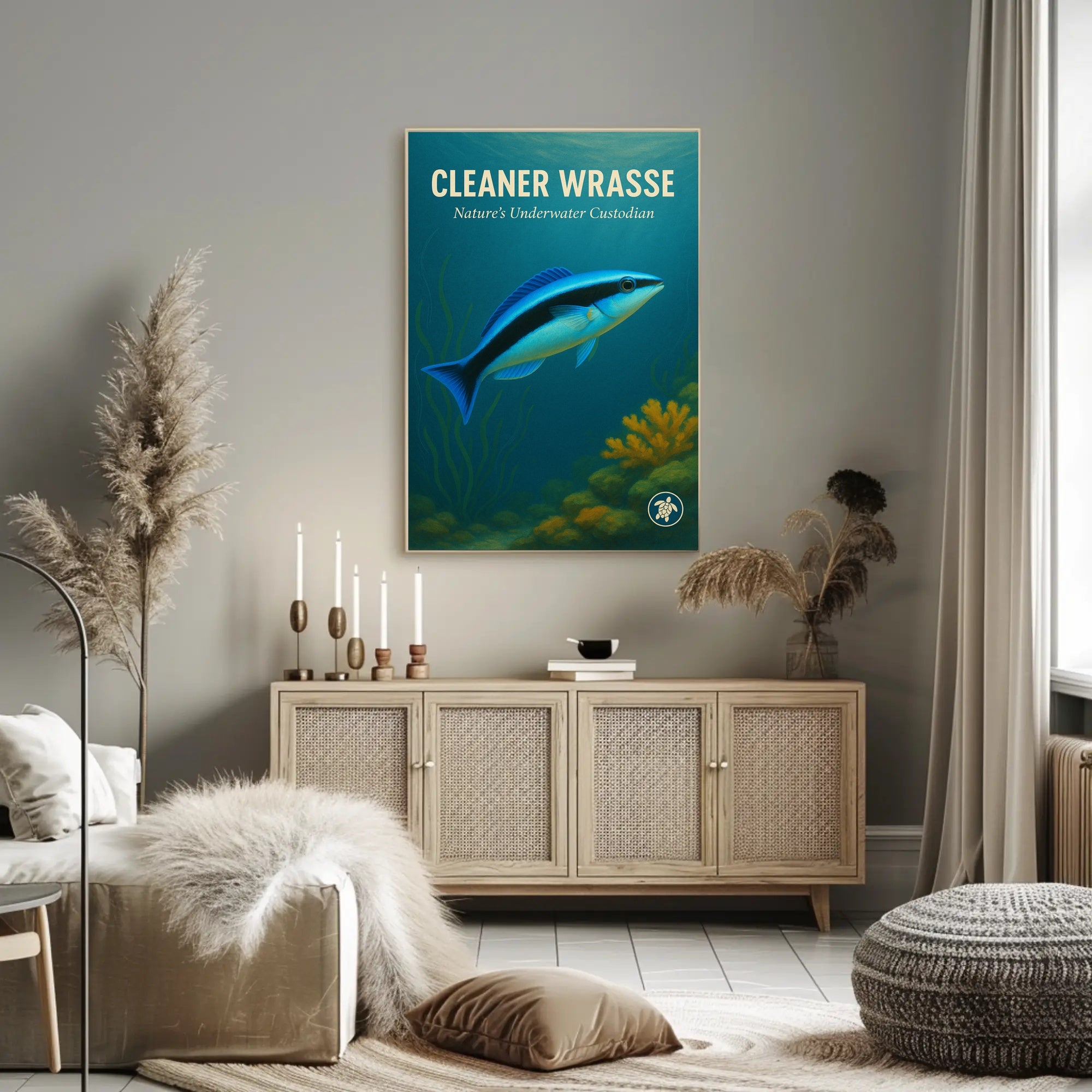 Cleaner Wrasse Natures Underwater Custodian Poster PosterGoat