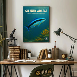 Cleaner Wrasse Natures Underwater Custodian Poster PosterGoat