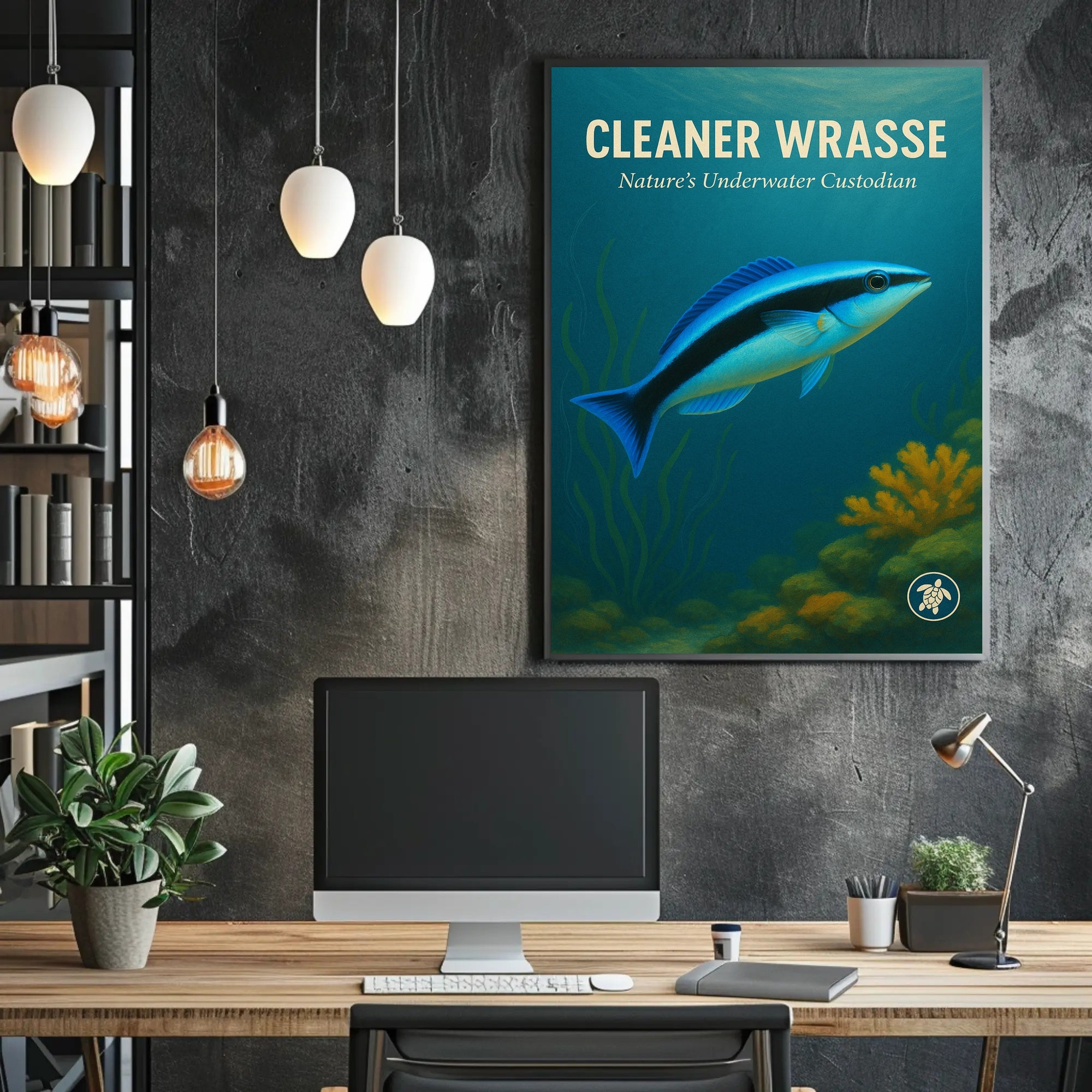 Cleaner Wrasse Natures Underwater Custodian Poster PosterGoat