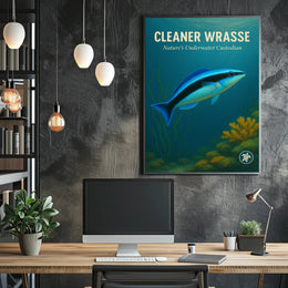 Cleaner Wrasse Natures Underwater Custodian Poster PosterGoat
