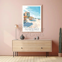 Clearwater Beach Vibrant Vacation Scene Poster PosterGoat