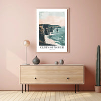 Cliffs of Moher Ireland Travel Poster PosterGoat