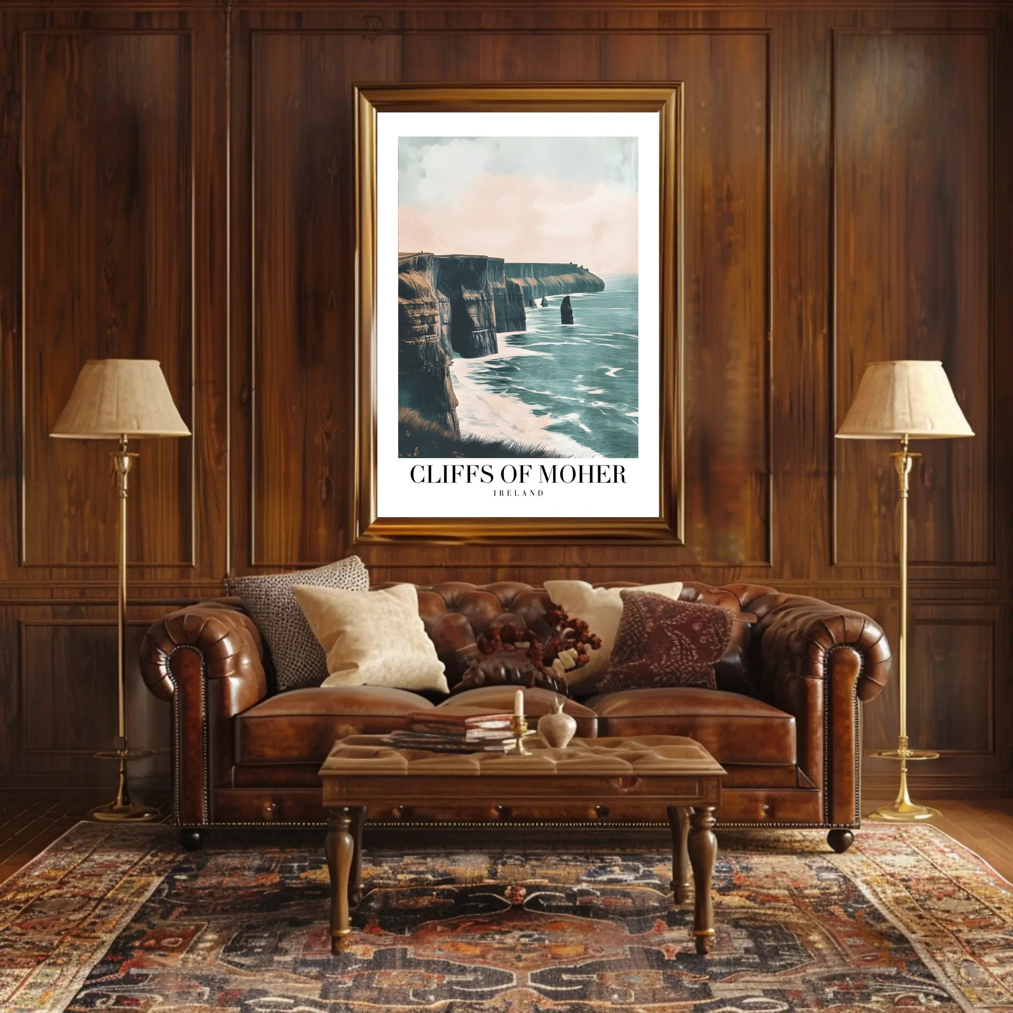 Cliffs of Moher Ireland Travel Poster PosterGoat