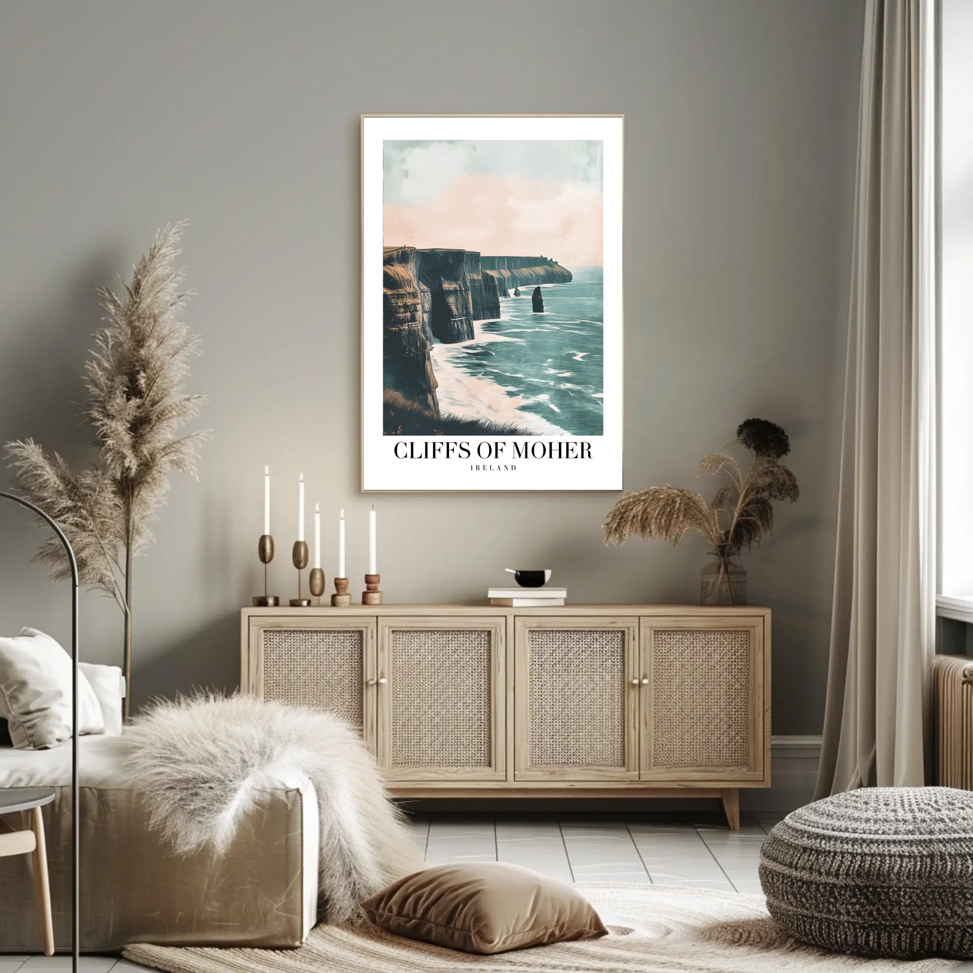 Cliffs of Moher Ireland Travel Poster PosterGoat