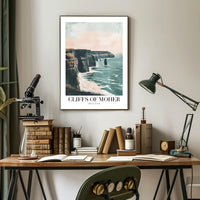 Cliffs of Moher Ireland Travel Poster PosterGoat