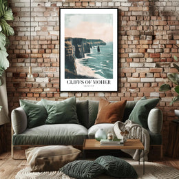 Cliffs of Moher Ireland Travel Poster PosterGoat