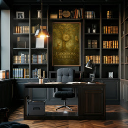 Clockwork Nature Realism Steampunk Artistic Poster PosterGoat