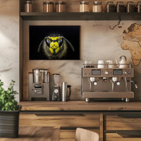 Close-Up Detailed Wasp Face Ultra HD Animal Poster PosterGoat