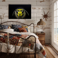 Close-Up Detailed Wasp Face Ultra HD Animal Poster PosterGoat