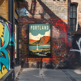 Coastal Lighthouse Adventure: Vintage Portland Travel Poster PosterGoat