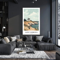 Coastal Serenity Art Print: Travel Poster PosterGoat