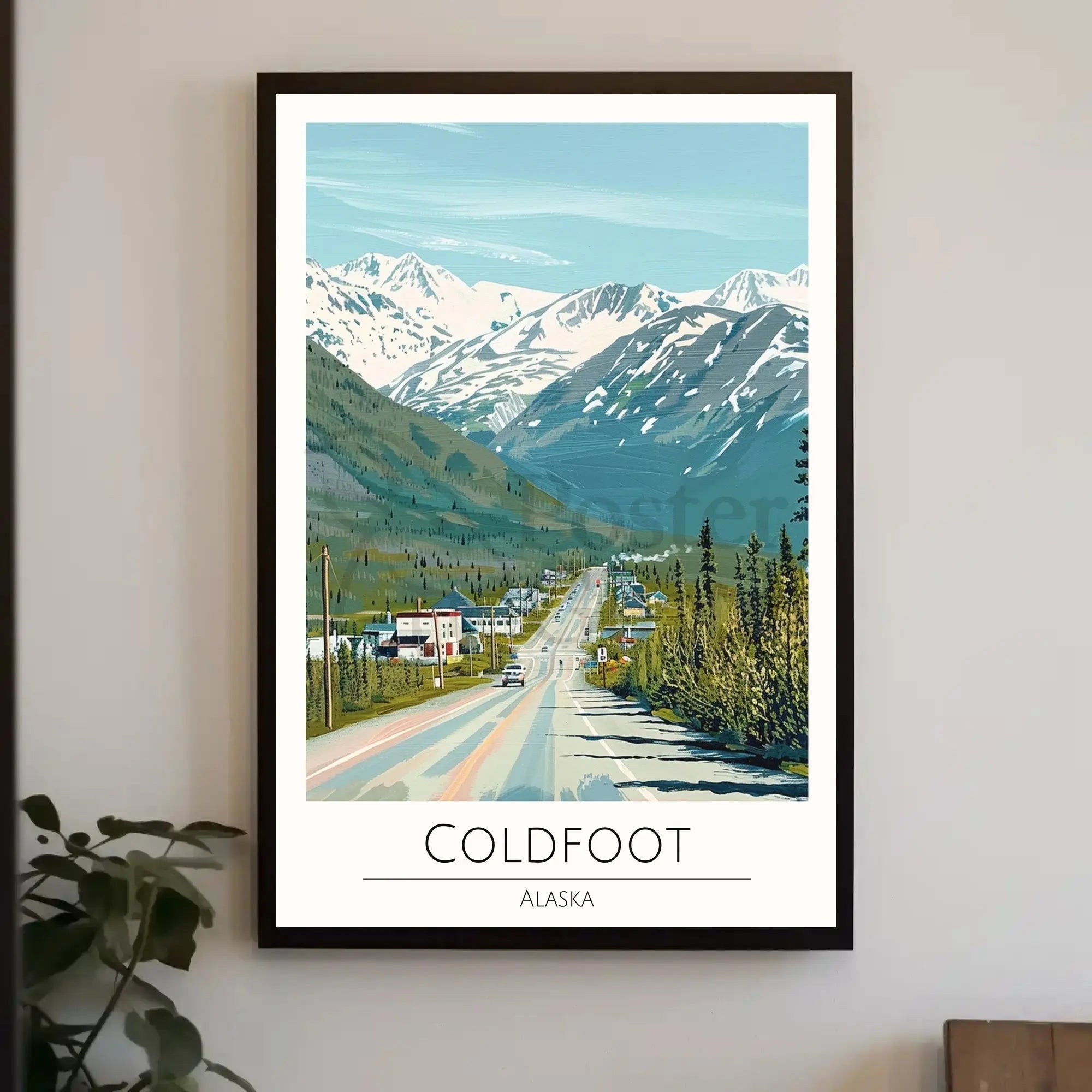 Coldfoot Alaska Vintage Travel Poster PosterGoat