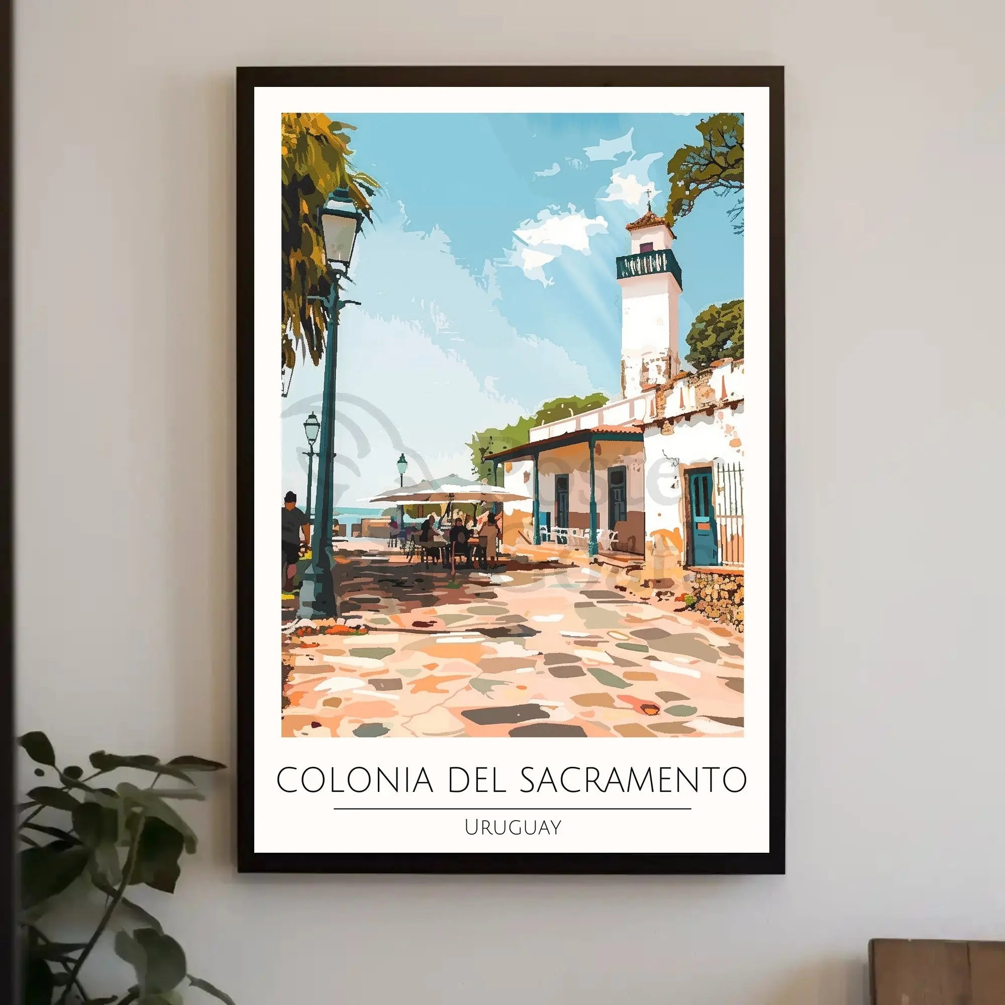 Colonia del Sacramento Vintage Travel Poster PosterGoat