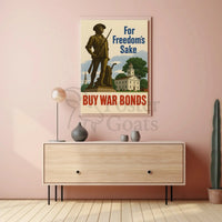 Colonial Soldier War Bonds Historical Propaganda Poster PosterGoat