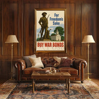 Colonial Soldier War Bonds Historical Propaganda Poster PosterGoat